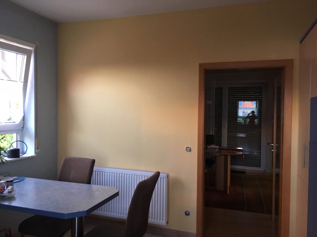 Küche nachher, Farbe verändert das Raumklima